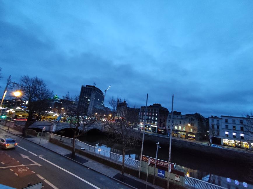 Primera impresión de Dublín desde el hostal
